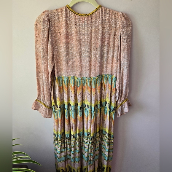 NWT Bhanuni by Jyoti for Anthropologie • Embroidered & Beaded Maximalist Maxi 0P - Picture 10 of 16